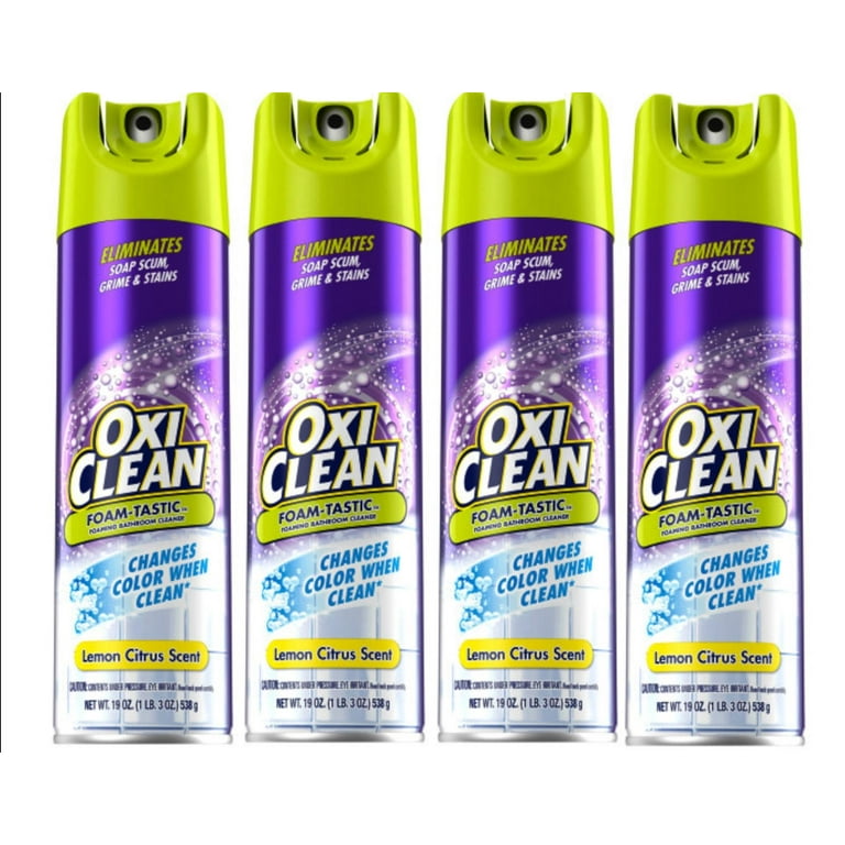 OxiClean Foam-Tastic Foaming Bathroom Cleaner, Citrus Scent OxiClean Foam-Tastic Foaming Bathroom Cleaner, Citrus Scent