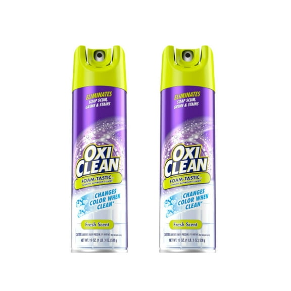 OxiClean Foam-Tastic Fresh Scent Bathroom Cleaner Twin Pack 2-19 oz. Aerosol Cans