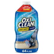 OxiClean Large Carpet Cleaner Liquid Solution for Steam Cleaning Machines, 64 fl oz