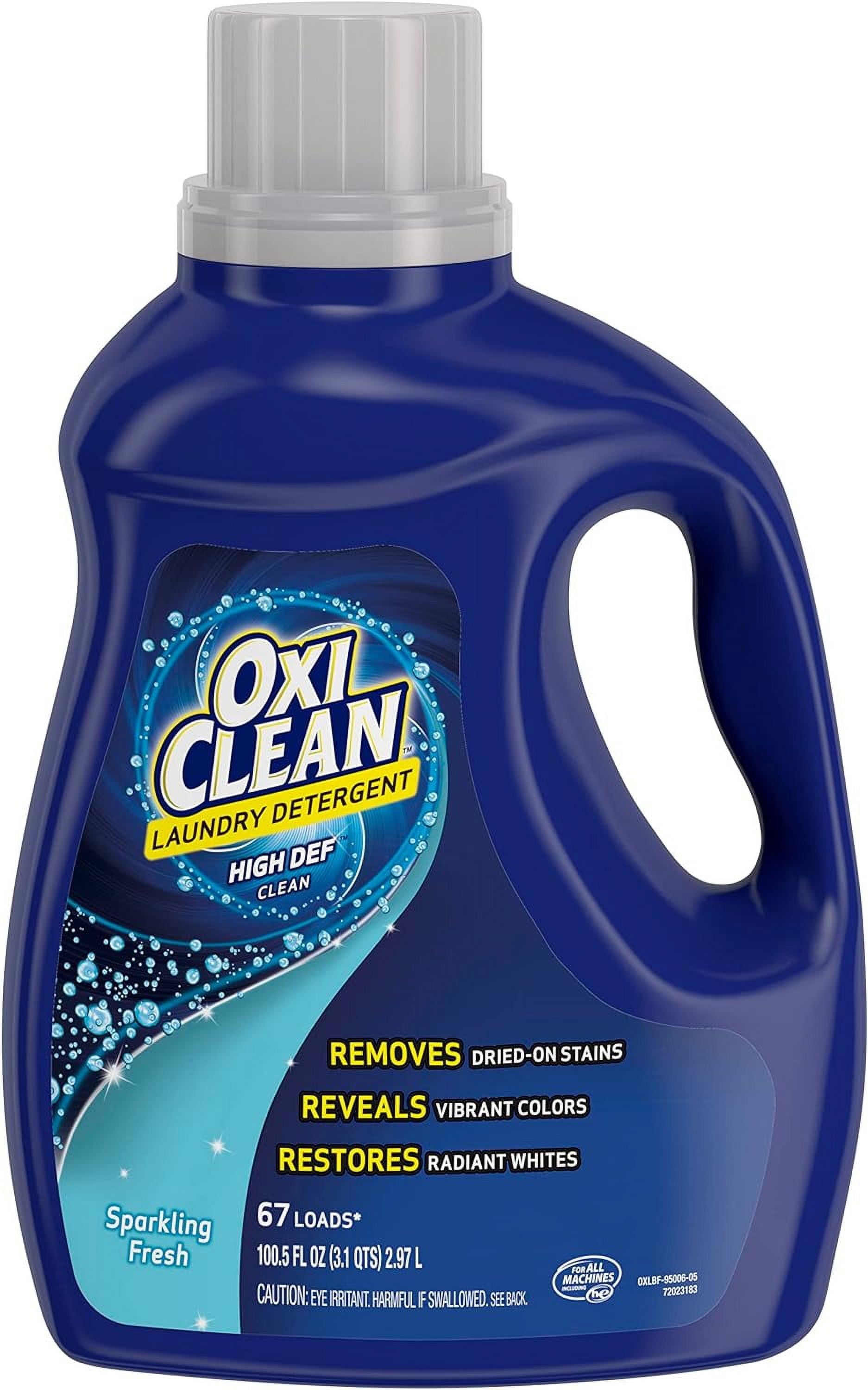 OxiClean Liquid Laundry Detergent, Sparkling Fresh Scent, 100.5 oz
