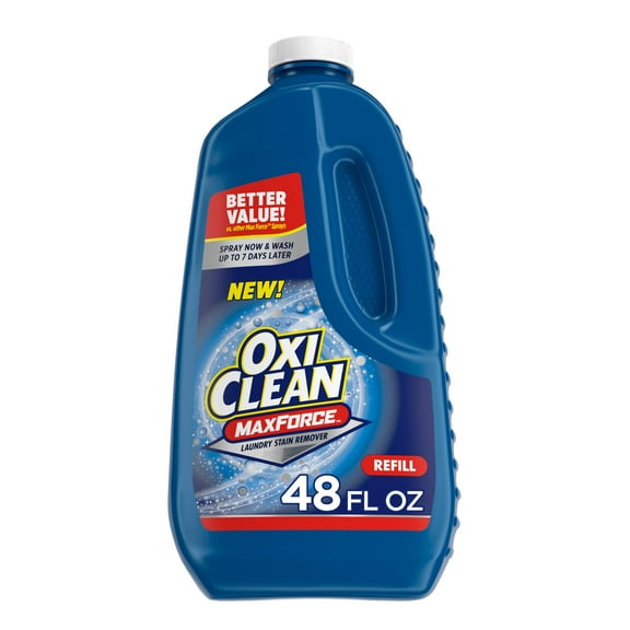 OxiClean Max Force Laundry Stain Remover Spray Refill, 48 fl oz (Pack of 14)