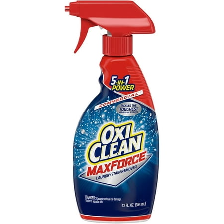 OxiClean Max Force Stain Remover - Spray - 12 fl oz (0.4 quart) - 1 Each - Blue | Bundle of 5 Each