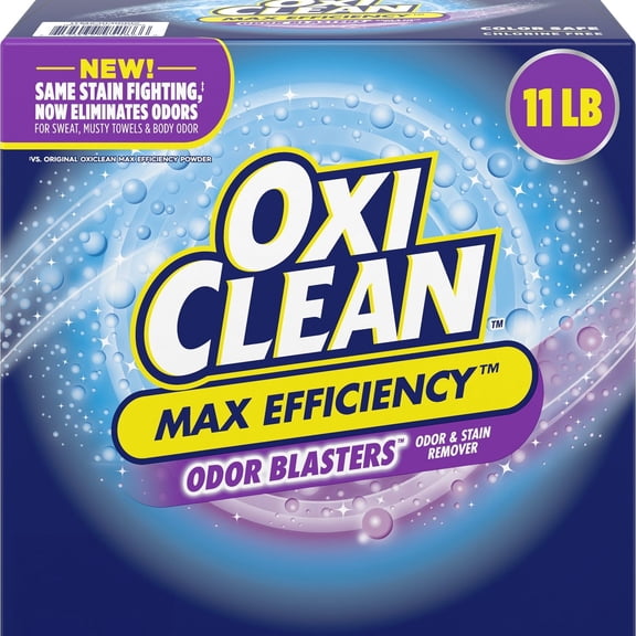 OxiClean Max Efficiency Odor Blasters Laundry Stain Remover Powder, 11 Pounds
