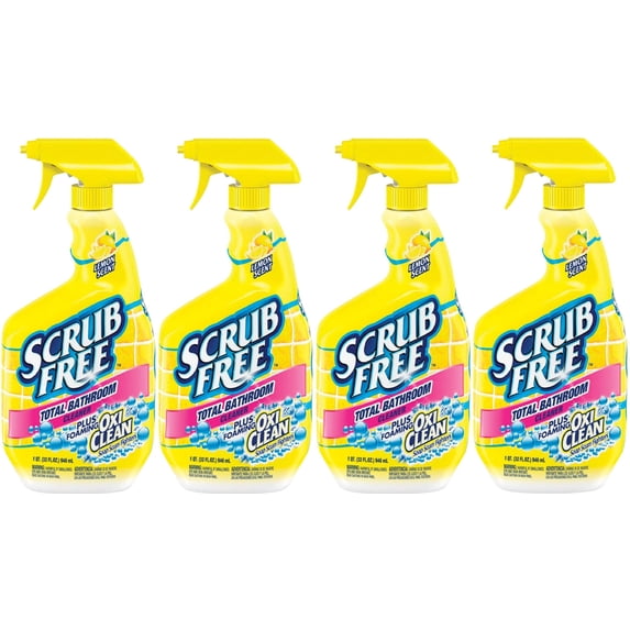 OxiClean, Bathroom Cleaner, 32 oz, Lemon Scented, plus foaming soap ...