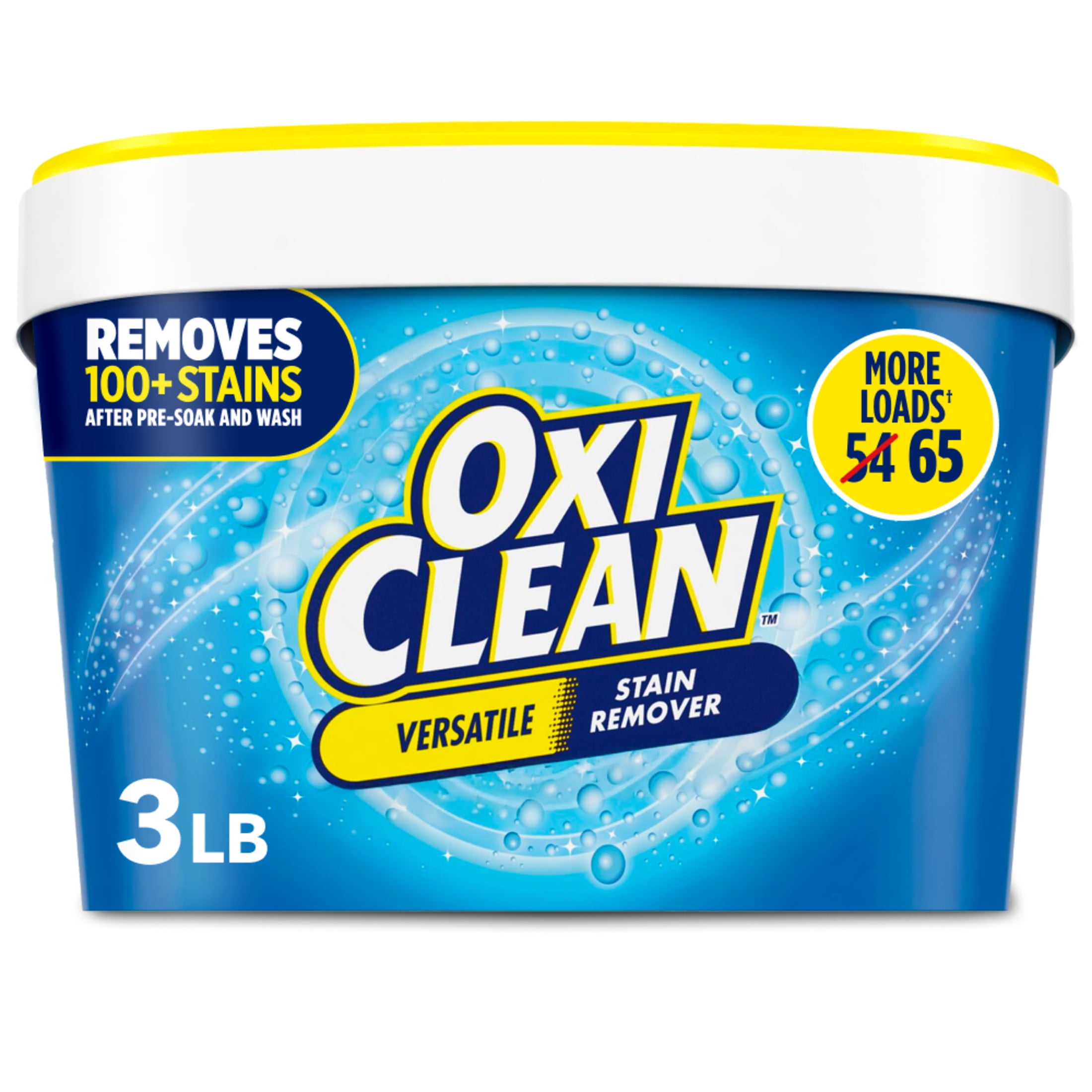 OxiClean Versatile Stain Remover Powder for Around the Home and Laundry, 3 lb