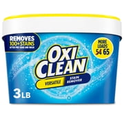 OxiClean Versatile Stain Remover Powder for Around the Home and Laundry, 3 lb