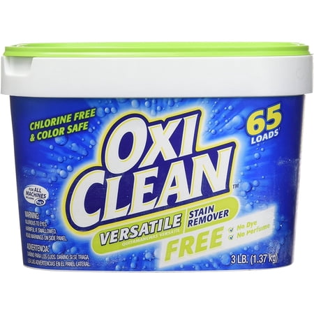 OxiClean Versatile Stain Remover Free, 3 Lbs (Pack of 6)