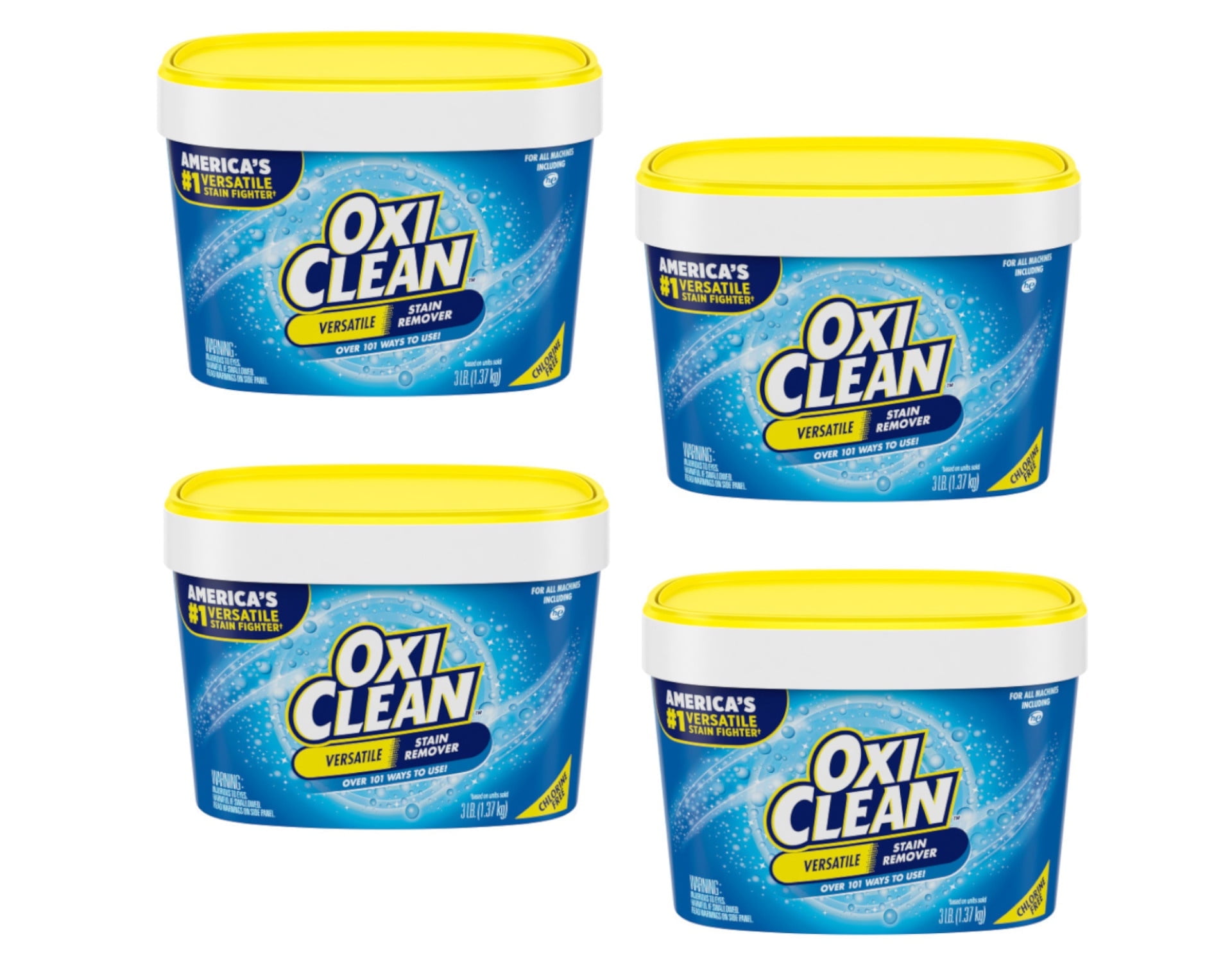 OxiClean Versatile Stain Remover Powder, 3 lbs. (Pack of 4)