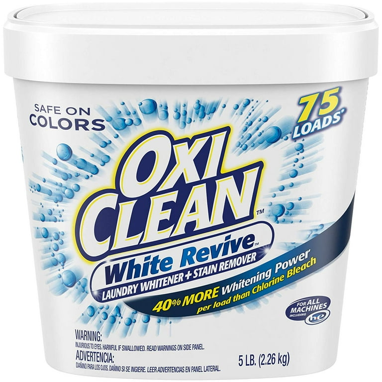 Oxiclean Laundry Whitener & Stain Remover, White Revive - 5 lb