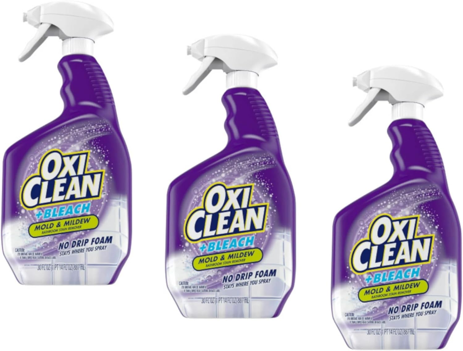 OxiClean plus Bleach, No Drip Foam, Mold & Mildew Bathroom Stain