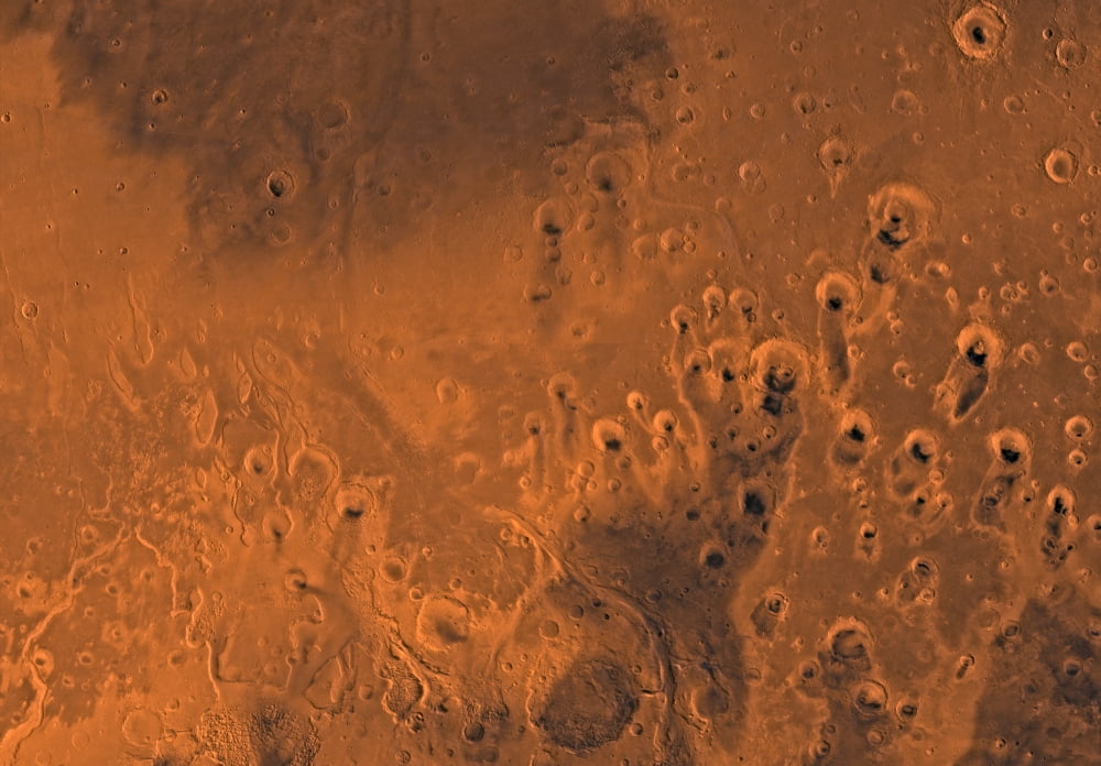 Oxia Palus region of Mars Canvas Art - Stocktrek Images (34 x 24)