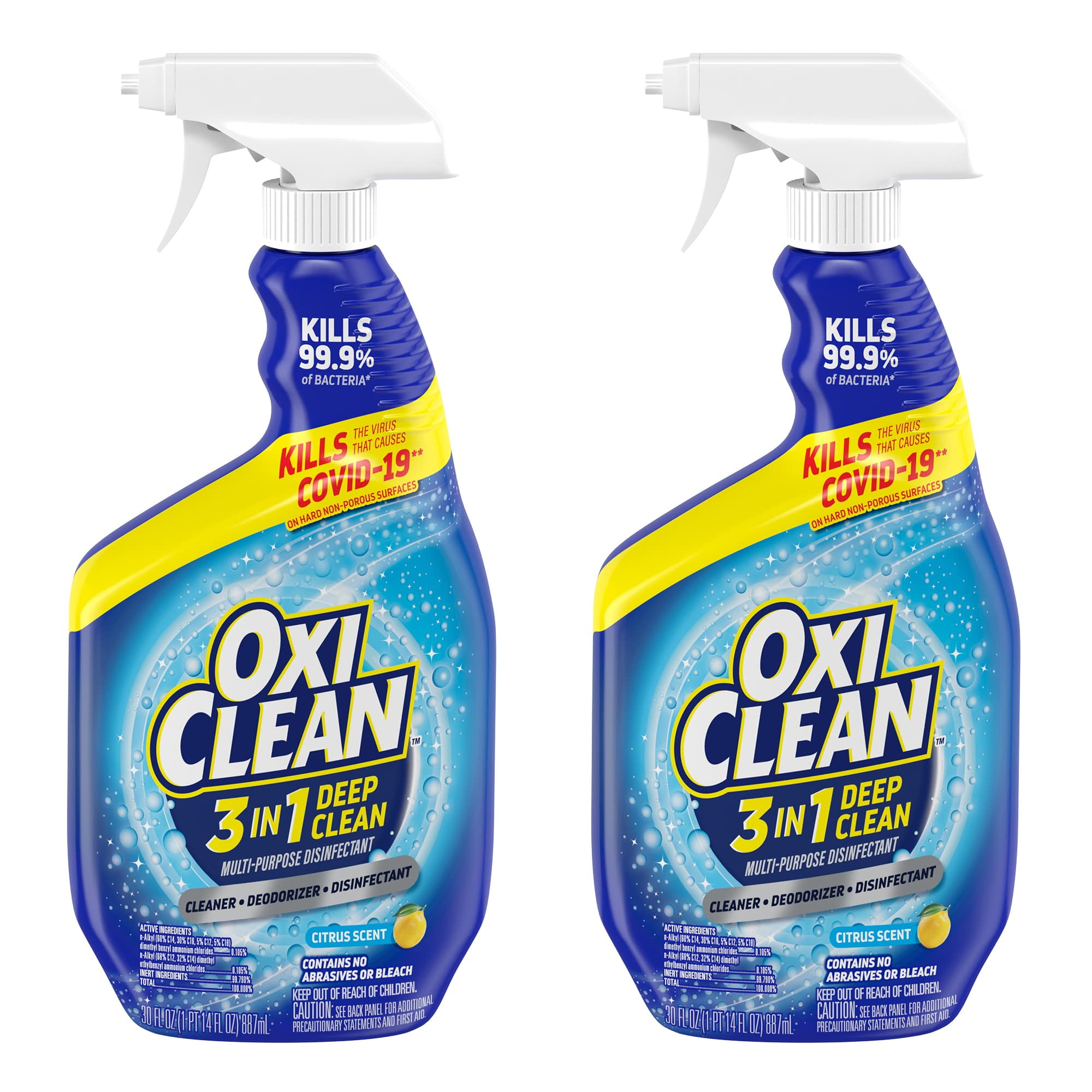 Oxiclean 3In1 Deep Clean MultiPurpose Disinfectant, 30 Oz (Pack Of 2