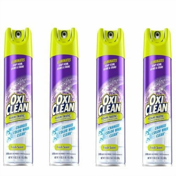 Oxiclean Foam-Tastic Foaming Bathroom Cleaner, Fresh Scent, 19 Oz (4 Pack) Packaging May Vary - Pack of 2