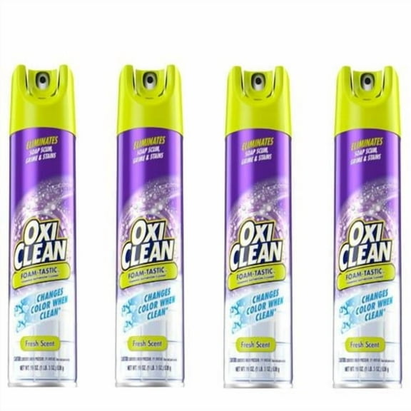 Oxiclean Foam-Tastic Foaming Bathroom Cleaner, Fresh Scent, 19 Oz (4 Pack) Packaging May Vary - Pack of 2