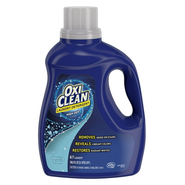 Oxiclean Liquid Laundry Detergent, Sparkling Fresh Scent, 100.5 Oz