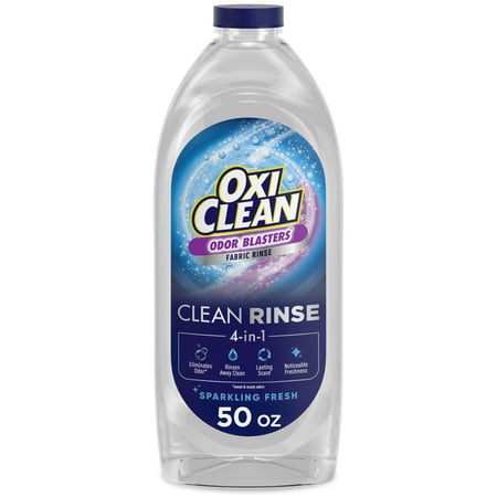 OxiClean Odor Blasters Fabric Rinse, 4-in-1 Clean Rinse, Sparkling Fresh Scent, 50 fl oz