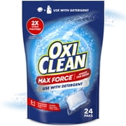OxiClean Max Force Advanced Stain Remover Power Paks, Gentle Color-Safe Stain Treater, 24 Count