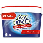 OxiClean Max Force Advanced Stain Remover Powder, Gentle Color-Safe In-Wash Stain Treater, 3 lbs