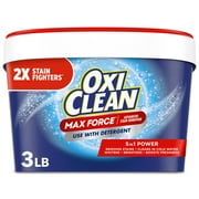 OxiClean Max Force Advanced Stain Remover Powder, Gentle Color-Safe In-Wash Stain Treater, 3 lbs