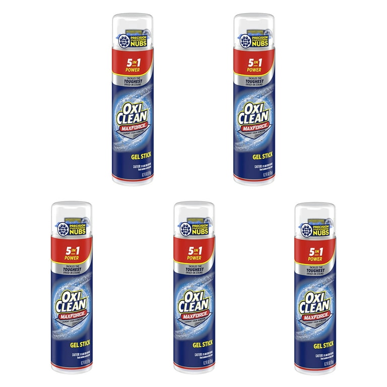GENTEM STICK 　MAXFORCE OxiClean Max Force Gel Stick, 6.2 Oz, 5 Pack, Concentrated