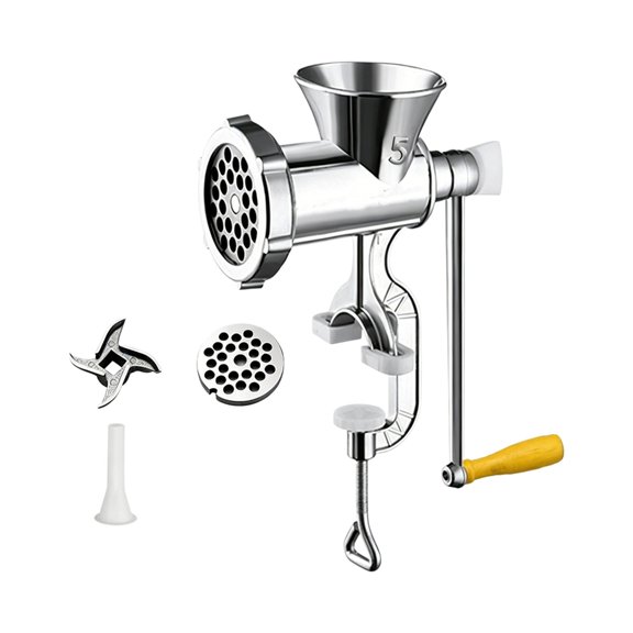 Oxidation Proof Metal Hand Meat Machine Having Ergonomic Handle For Cooking