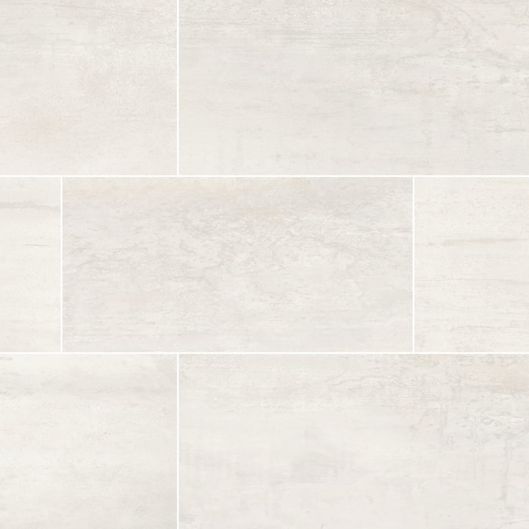 Metallic Blanche 12 in. x 24 in. Matte Porcelain Floor and Wall Tile (14 sq. ft./Case) Metallic Blanche 12 in. x 24 in. Matte Porcelain Floor and Wall Tile (14 sq. ft./Case)