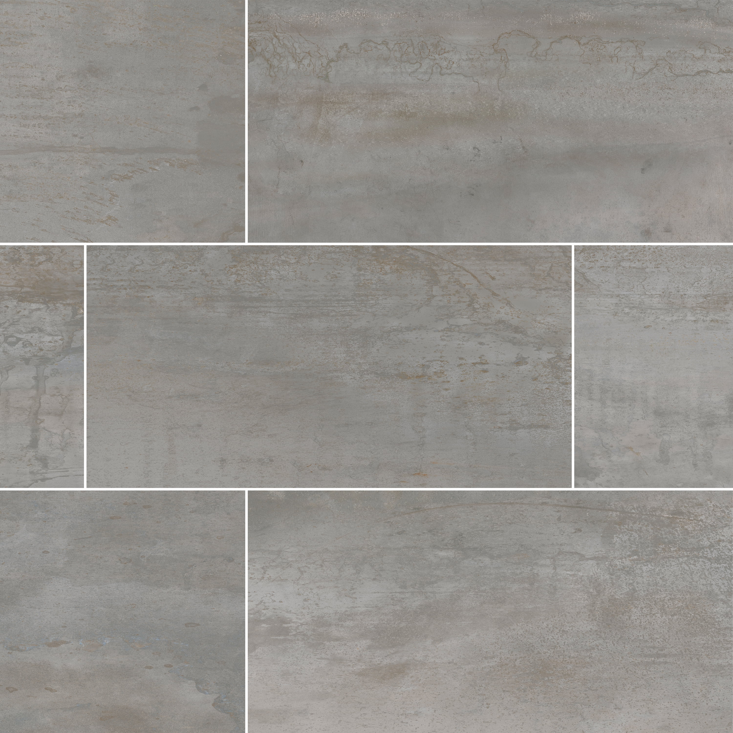 Oxide Magnetite 12'' x 24'' Matte Metallic Porcelain Tile