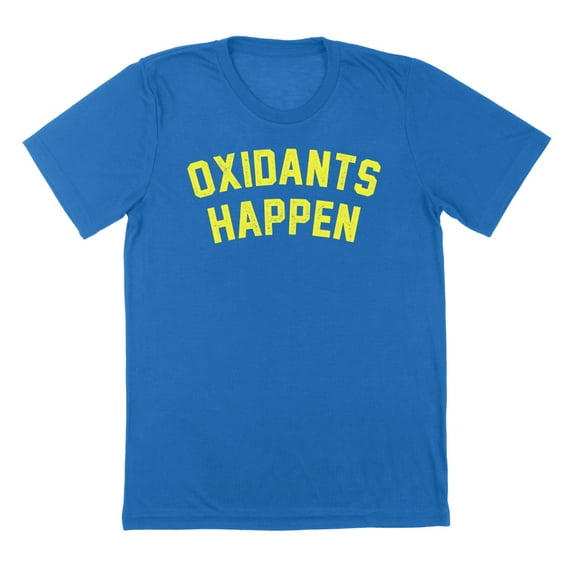 Oxidents Happen Humor Graphic Royal Mens T-Shirt