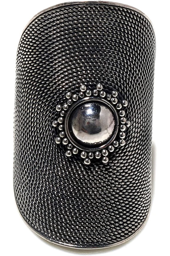 Oxidized 925 Sterling Silver Designer Finger Ring for Women Men, Contemporary Modern Gothic Tribal Boho Style Unique Fashion Handmade Party Gift Ring Jewelry By Artisans