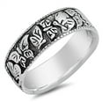 thumbnail image 1 of Oxidized Butterfly Wholesale Ring .925 Sterling Silver Band Jewelry Female Male Unisex Size 8, 1 of 4