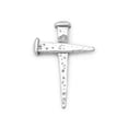 thumbnail image 1 of Oxidized Nail Cross Slide Oxidized Ste. Silver Nails Joined To Form a Cross Measures 23mmx33mm Charm, 1 of 2
