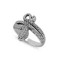 thumbnail image 1 of Oxidized Snake Coil Oxidized Animal Ring 925 Sterling Silver Band Jewelry Female Male Unisex Size 9, 1 of 4