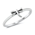 thumbnail image 1 of Oxidized Sterling Silver Dragonfly Ring Size 8, 1 of 3
