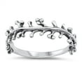 thumbnail image 1 of Oxidized Sterling Silver Seeded Branch Ring Size 5, 1 of 3