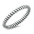 thumbnail image 1 of Oxidized Sterling Silver Stackable Rope Ring Size 5, 1 of 3