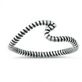 thumbnail image 1 of Oxidized Sterling Silver Wave Rope Design Ring Size 8, 1 of 3