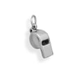 thumbnail image 1 of Oxidized Sterling Silver Whistle Charm 8mm X 23mm, 1 of 2