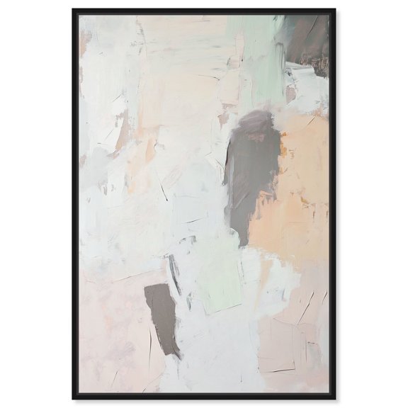 Oxidized Velvet Canvas Minimalist Boho by Art Remedy, Black Frame, 24" x 36"
