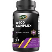 Oxify B-100 Complex | 120 Tablets | Gluten-Free, Non-GMO | Supplement Made in USA