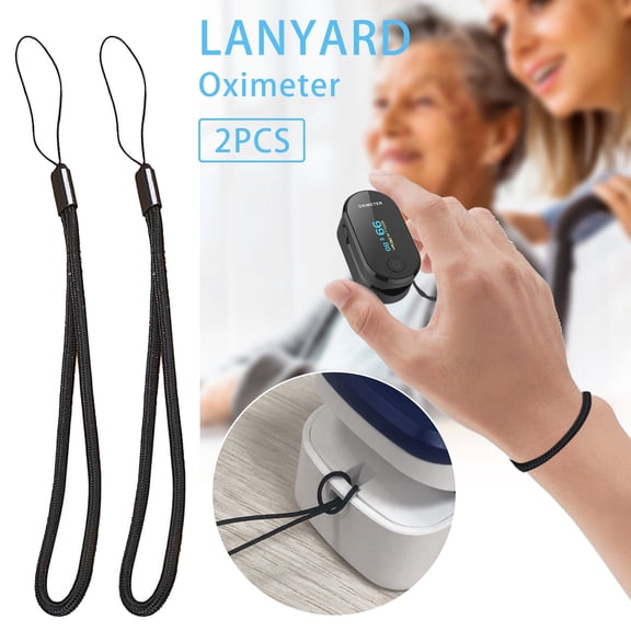 Oximeter Lanyard, Pine Nut Rope Lanyard, 2-Pack Device Lanyard、Multi-Purpose U Disk Speaker Lanyard