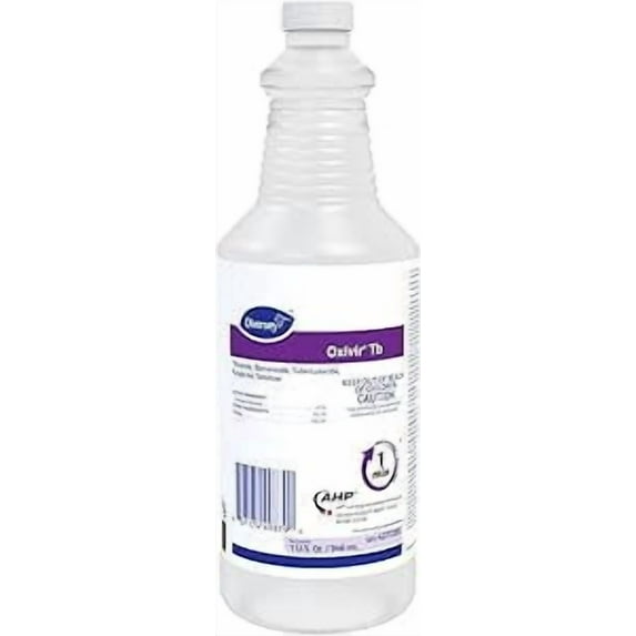 Oxivir Diversey 4277285 Tb Disinfectant Cleaner, Accelerated Hydrogen Peroxide, No Fragrance Added, Ready-to-Use Liquid Capped Bottle, 32-Ounce