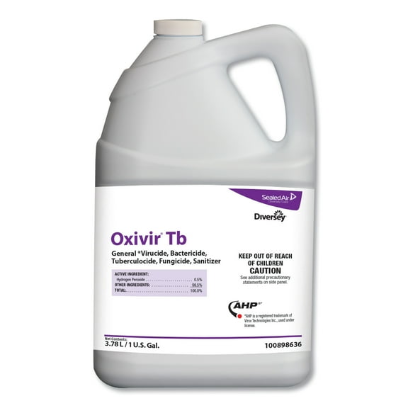 Oxivir Diversey Tb Disinfectant, Natural Cherry Almond Scent, 3.78 Liters, 4 Per Carton