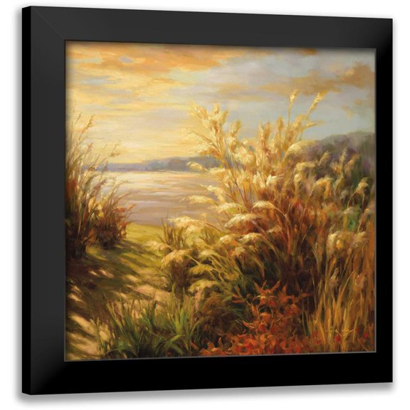 Oxley, Vail 12x12 Black Modern Framed Museum Art Print Titled - Natures Waterfront