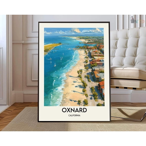 Oxnard California Coastal City Wall Art Travel Decor Photo Print Unframed Paper Print