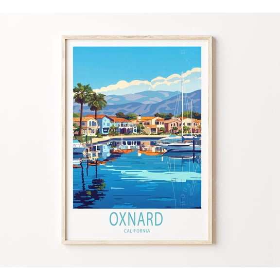 Oxnard California Travel Wall Art Home Decor