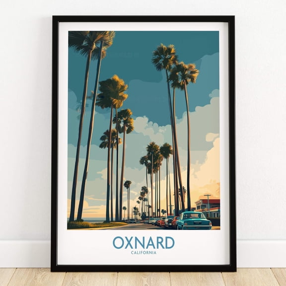 Oxnard California Wall Art Beach Town Canvas Print