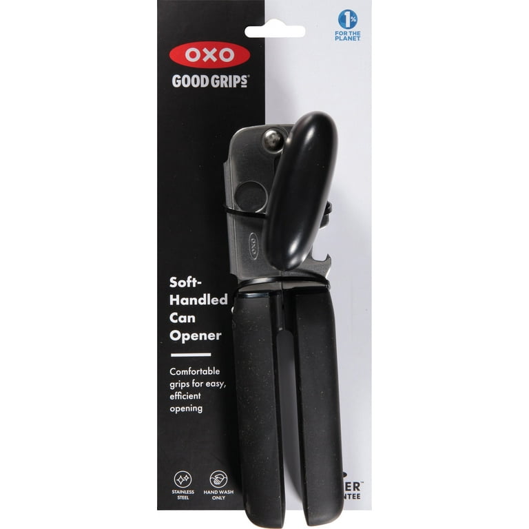 OXO Good Grips Soft Handled Can Opener, Black