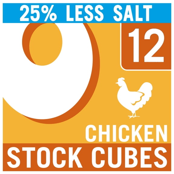 Oxo Reduced Salt Chicken Stock Cubes 12 Pack 71G, Imported from Britain