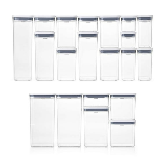 Oxo SteeL POP 20 Piece Airtight Plastic Food Container Storage Set w/ Lids