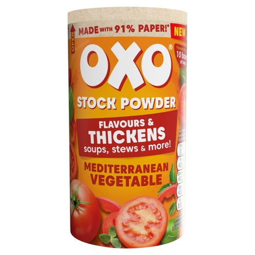 Oxo Stock Powder Mediterranean Veg 100g, British Import (Pack of 2)